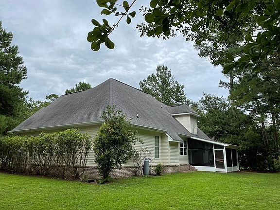 Left side back of the house