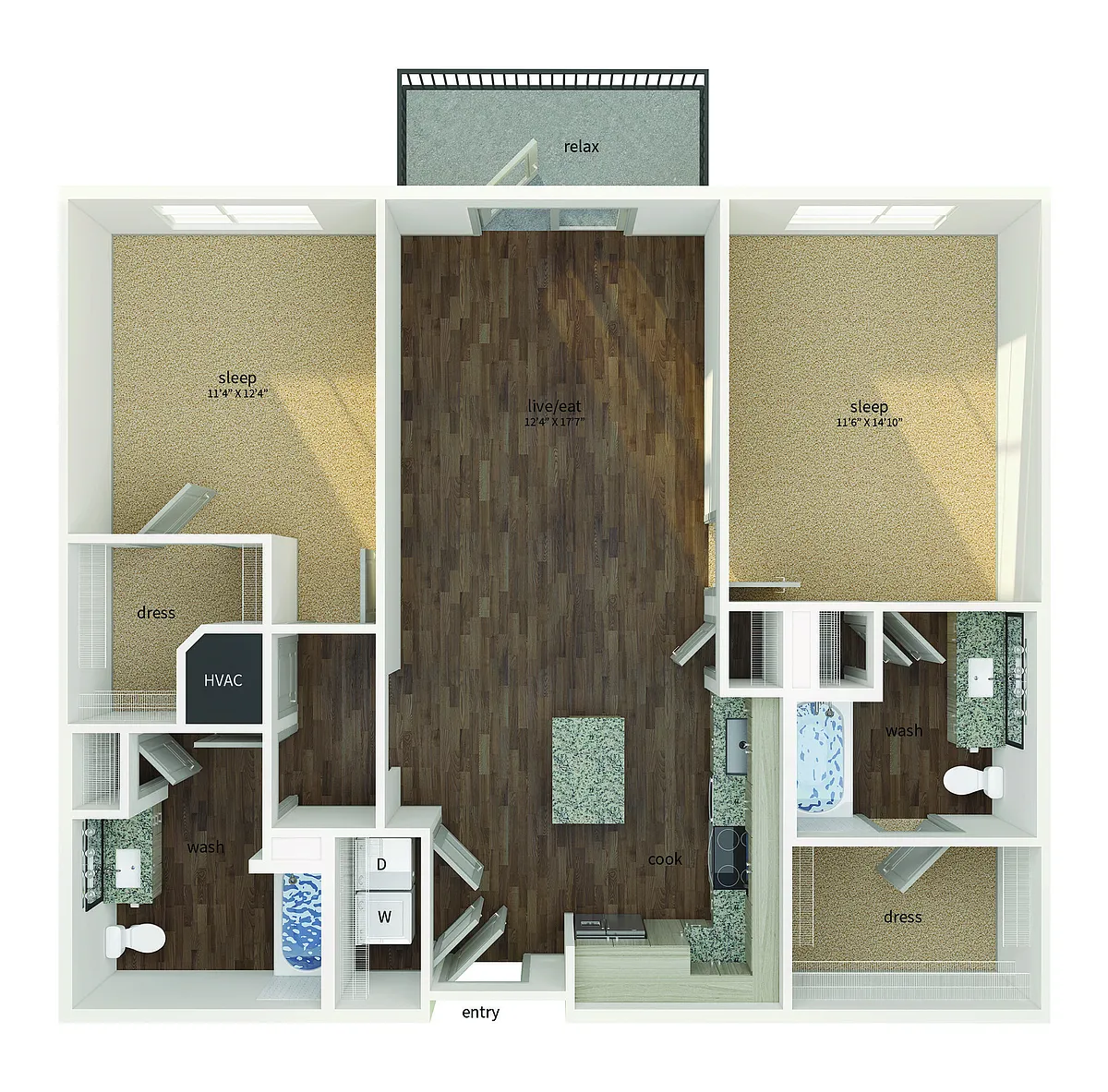 Floor plan B1