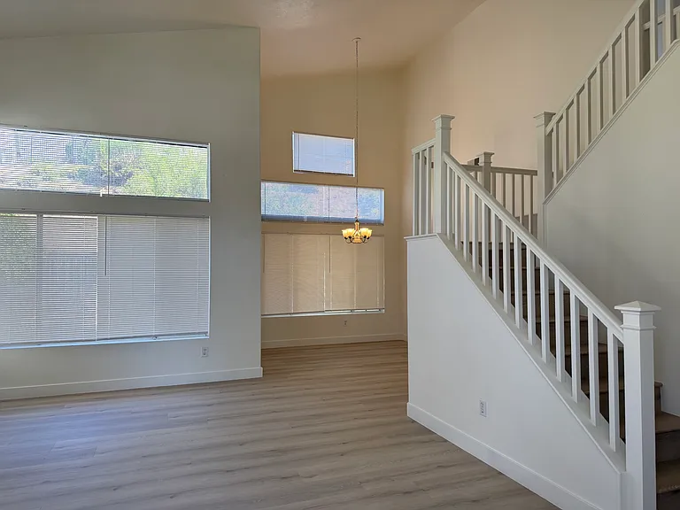 Front entry and dining area
