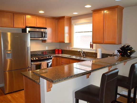 Second floor is the main living area. Kitchen, livingroom/dining room, and 1/2 bathroom.