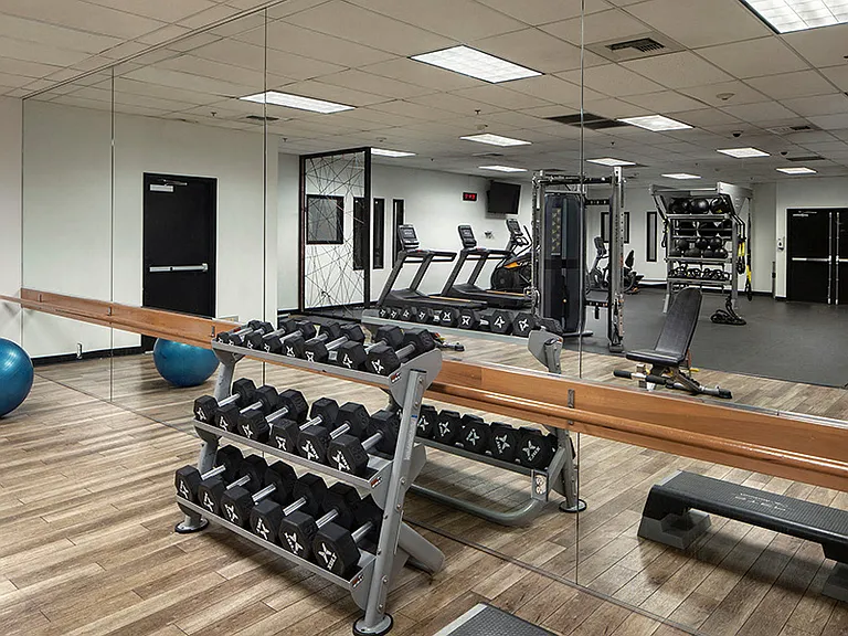 Equipped with TRX and barre