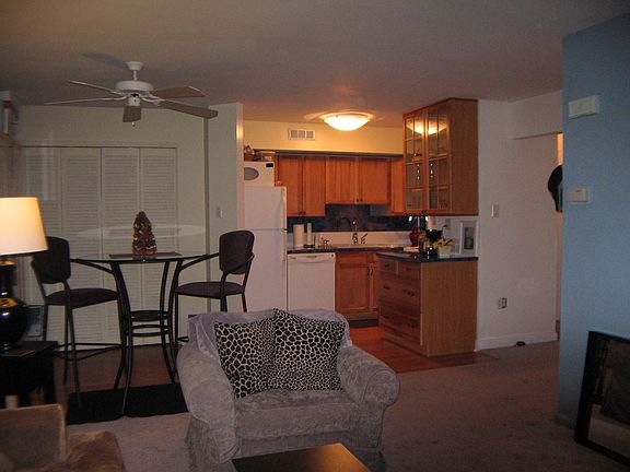 Dining Area w/ Bookcases