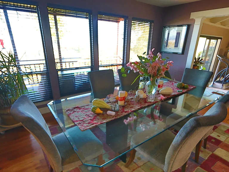 Dining room with view of Petaluma River