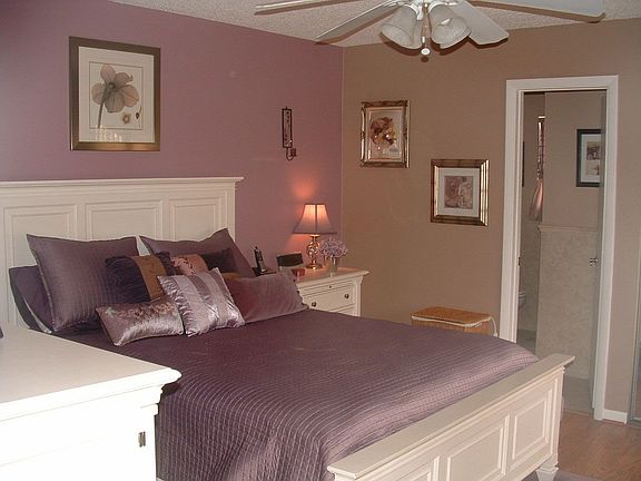 Master bedroom with laminate flooring