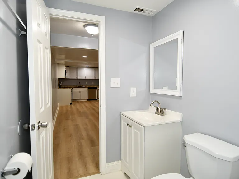 Full bathroom on the lower level, also with recent updates.