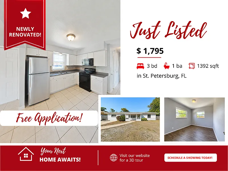 3 bed, 1.0 bath, 1392 sqft, $1,795 — Photo 1