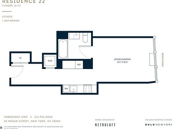 2nd image of 20 Broad St #1017