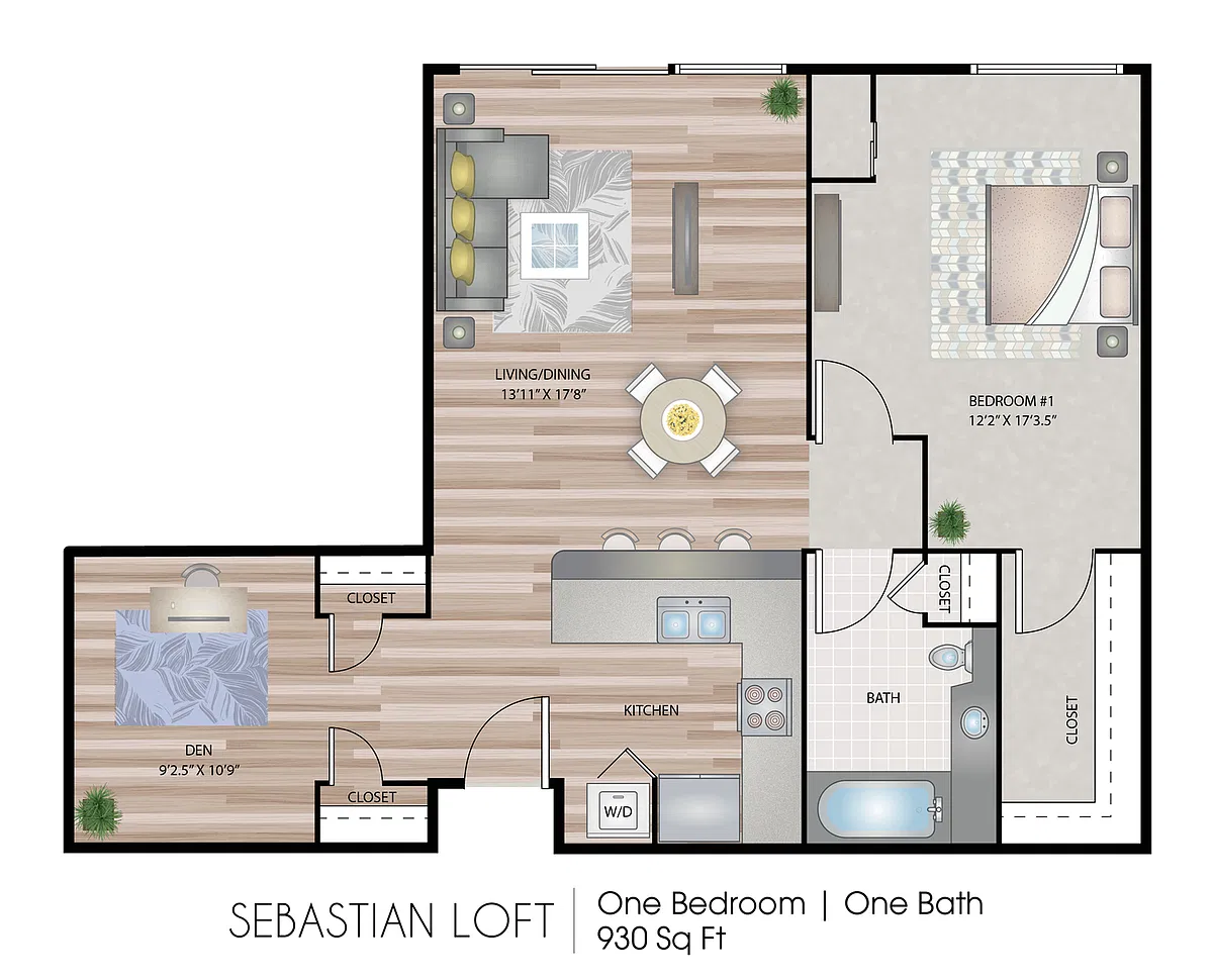 Floor plan Sebastian Loft