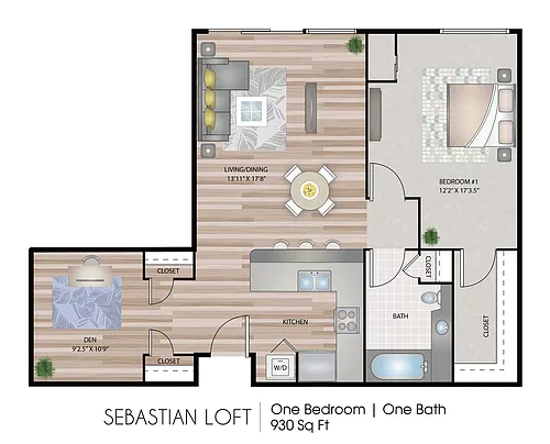 Floor plan Sebastian Loft