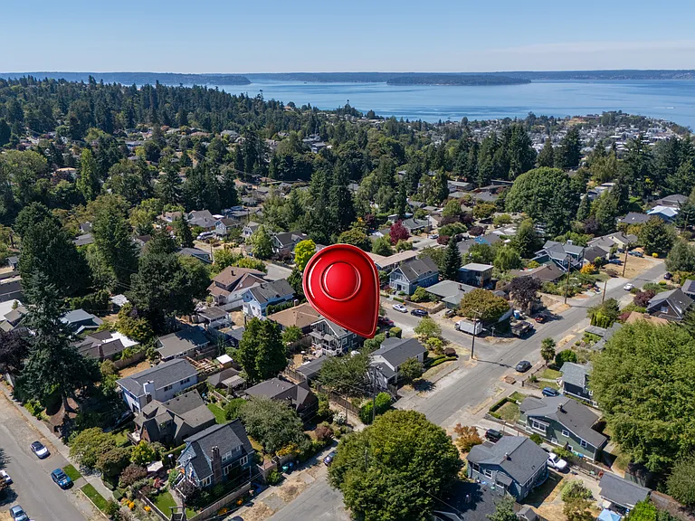 Ariel View of Home and Neighborhood