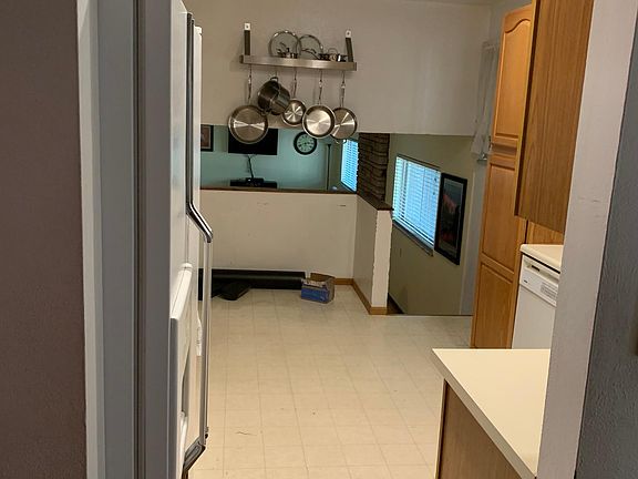 View from dining room into the kitchen