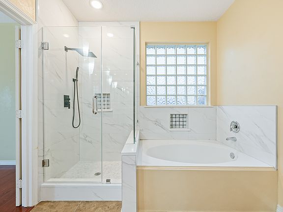 Brand new Master bath with walkin shower just completed in 05/25