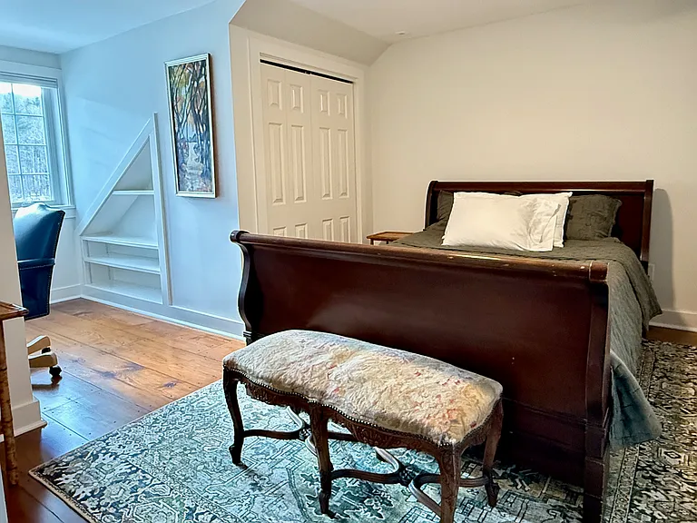 second upstairs bedroom has a built in desk