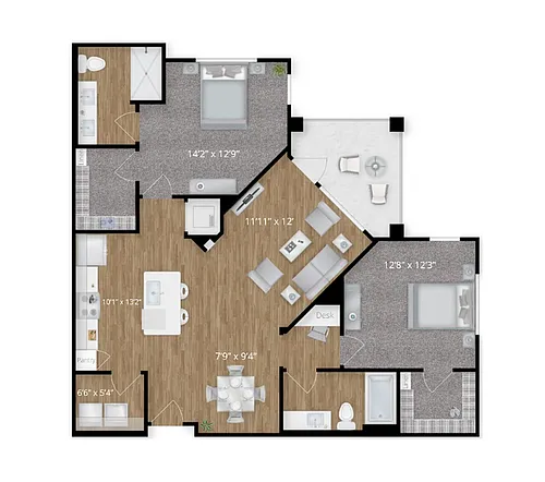 Floor plan B2