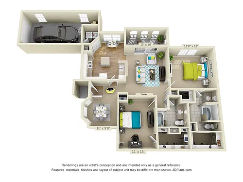 Floor plan Davenport Carriage Home