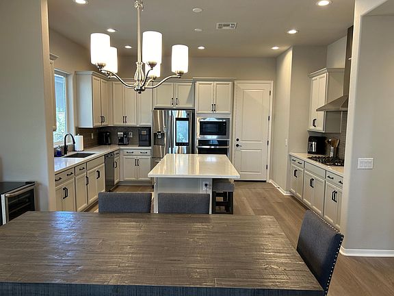 Kitchen and dining room.