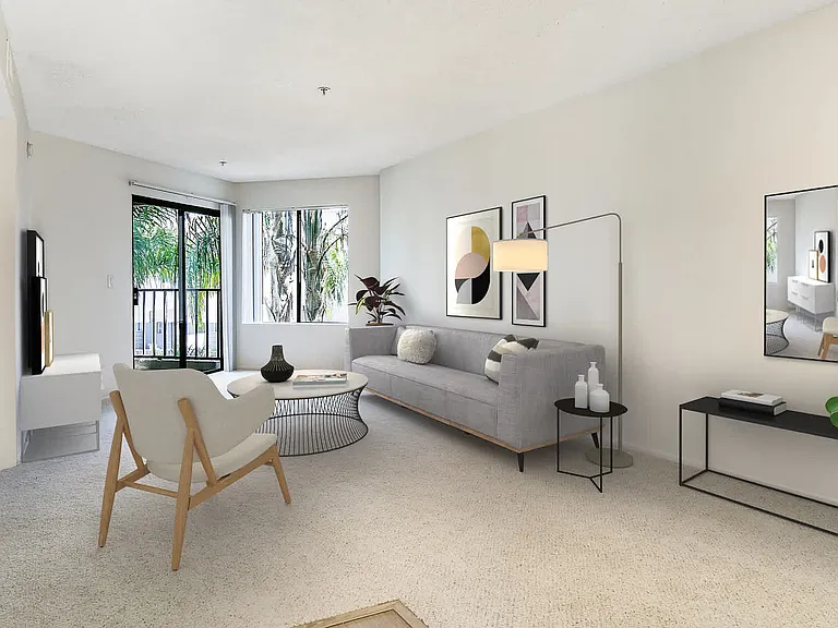 Living Room with Balcony