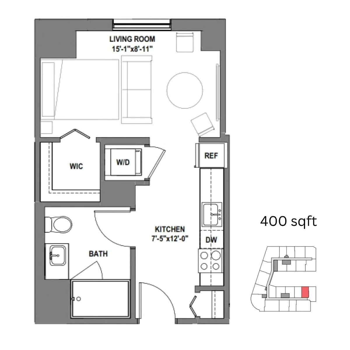 Floor plan Studio