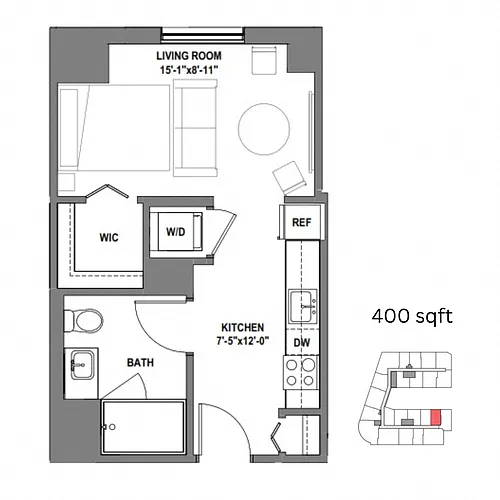 Floor plan Studio