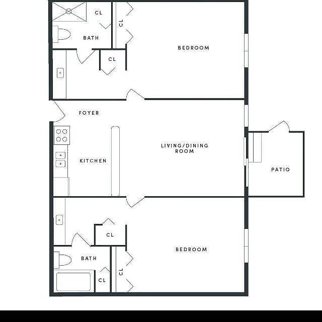 Floor plan 2 Bedroom