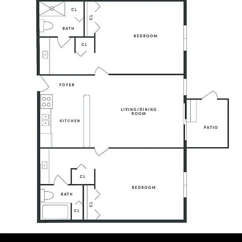 Floor plan 2 Bedroom