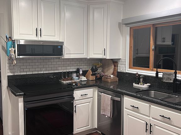 Kitchen with induction stove