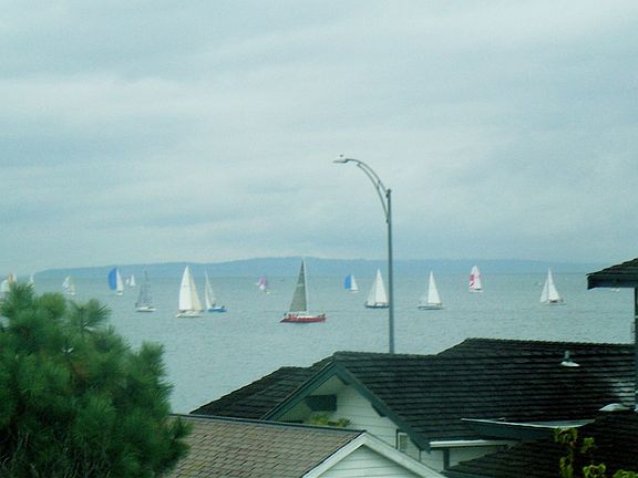 Sailboat race every Sunday in the summer!