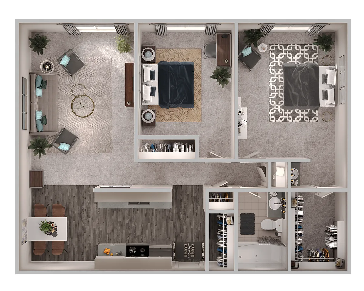 Floor plan 2B