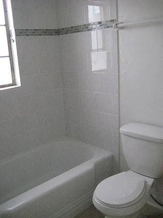 Recently refinished shower