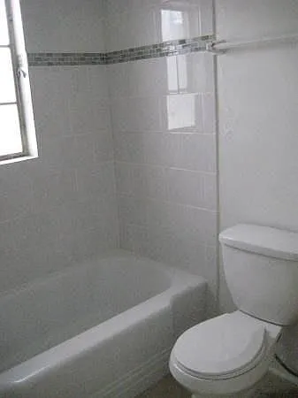 Recently refinished shower