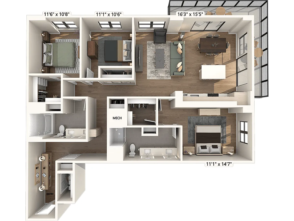 Floor plan C02-Scheme2