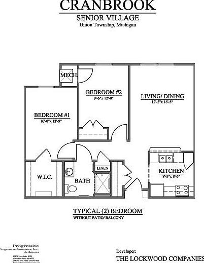 Cranbrook Two Bedroom without Balcony