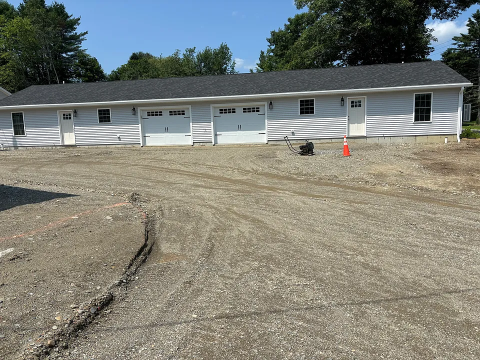 Building 1; apartments 1 &2. Before paving.