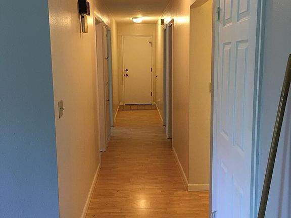 Hallway looking toward garage entrance