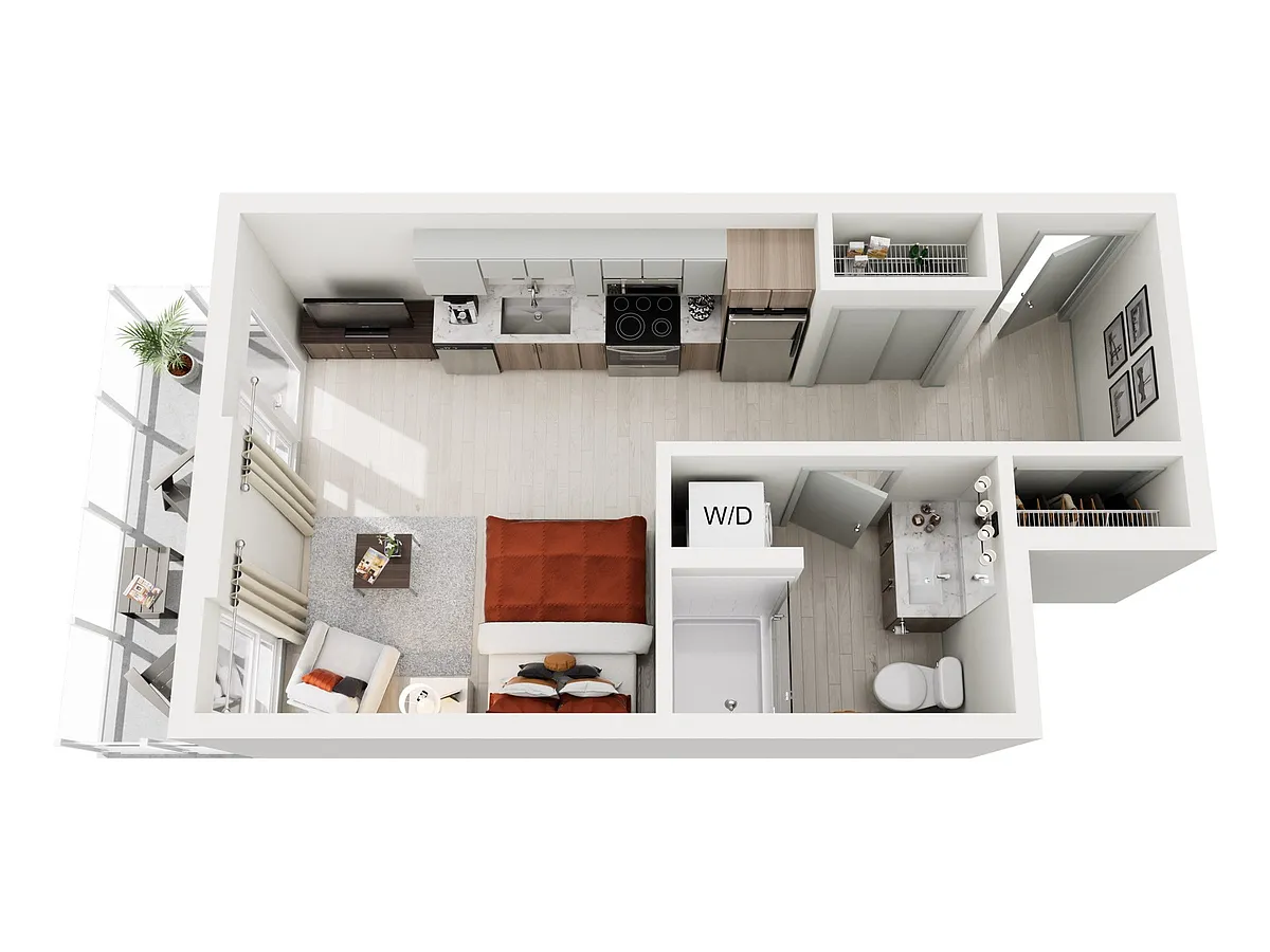 Floor plan Studio K