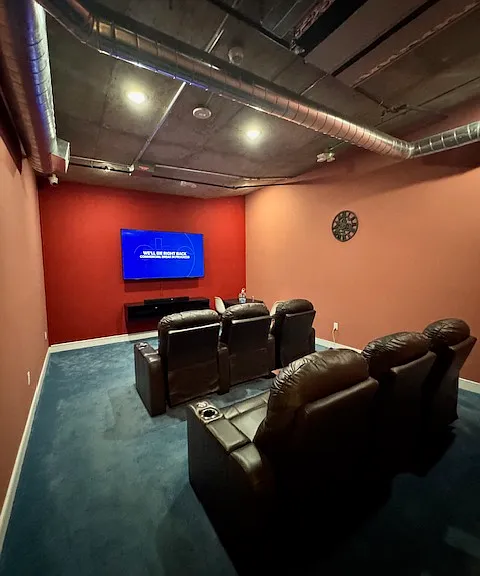 Movie theater, available for private parties!