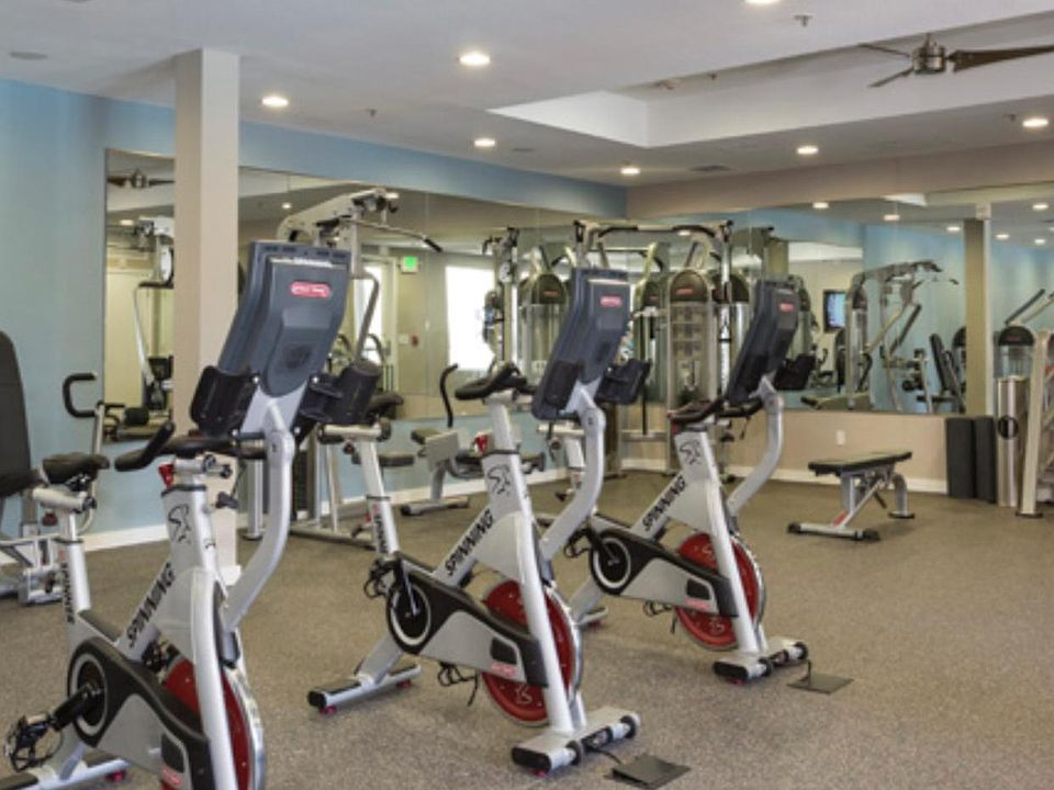 Newly renovated gym.