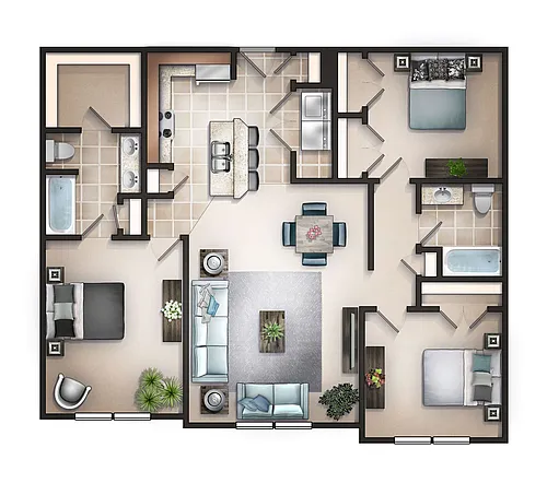 Floor plan The Hunley