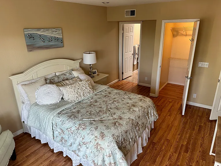 Walk-in closet and private on-suite bathroom