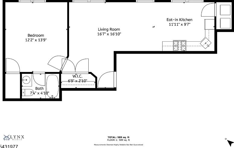 1 bed, 1.0 bath, 600 sqft, $1,899 — Photo 3