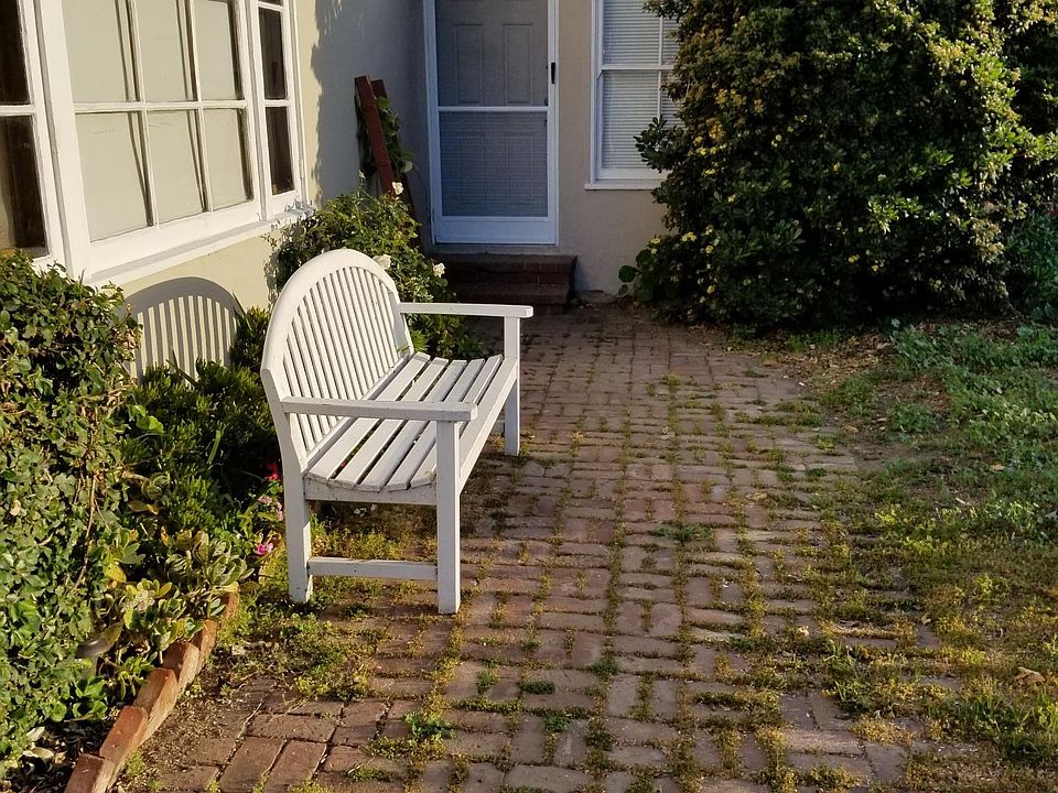 private entrance and patio area