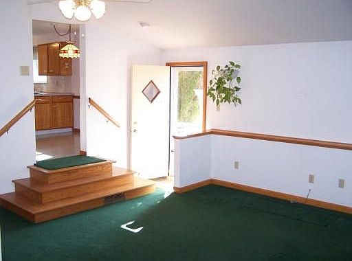 family room with sky light