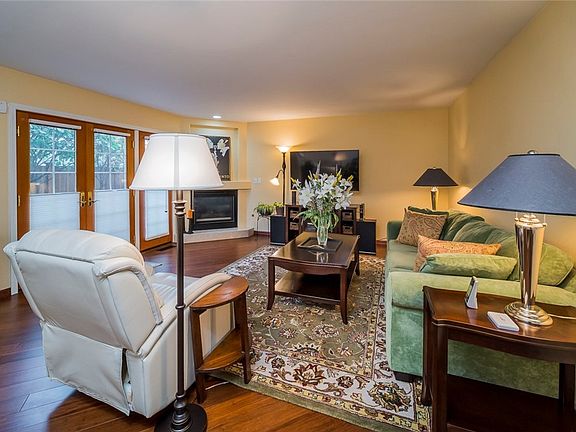 Double French Doors lead to the back patio.