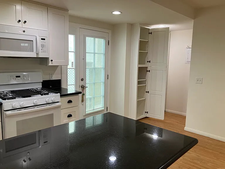 Granite cabinet bar area