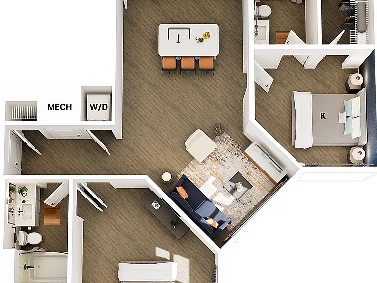 B2 floor plan Matheson Mill by Broadstone