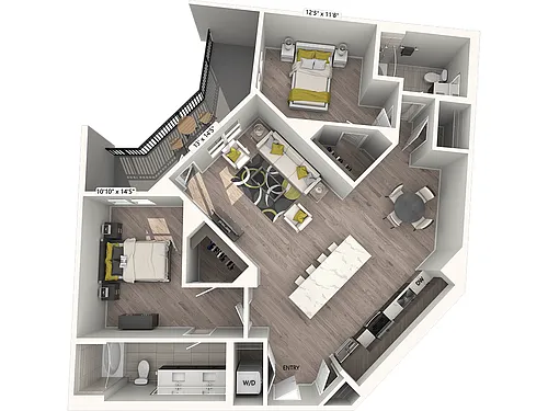 Floor plan B4S-Signature-1374sf