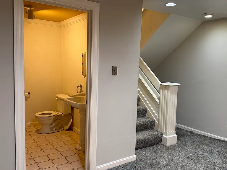 Finished basement bath