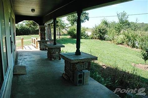 Front porch looking southwest