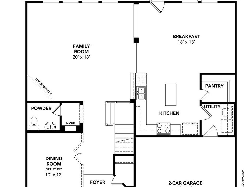 Mimosa First Floor Plan