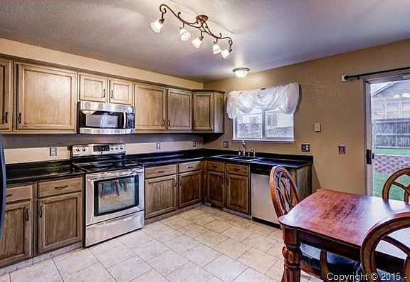 View from kitchen to family room!